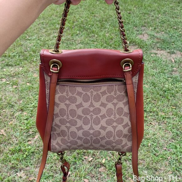 Coach 38585 Parker Convertible Backpack in Signature Canvas - Picture 3 of 15